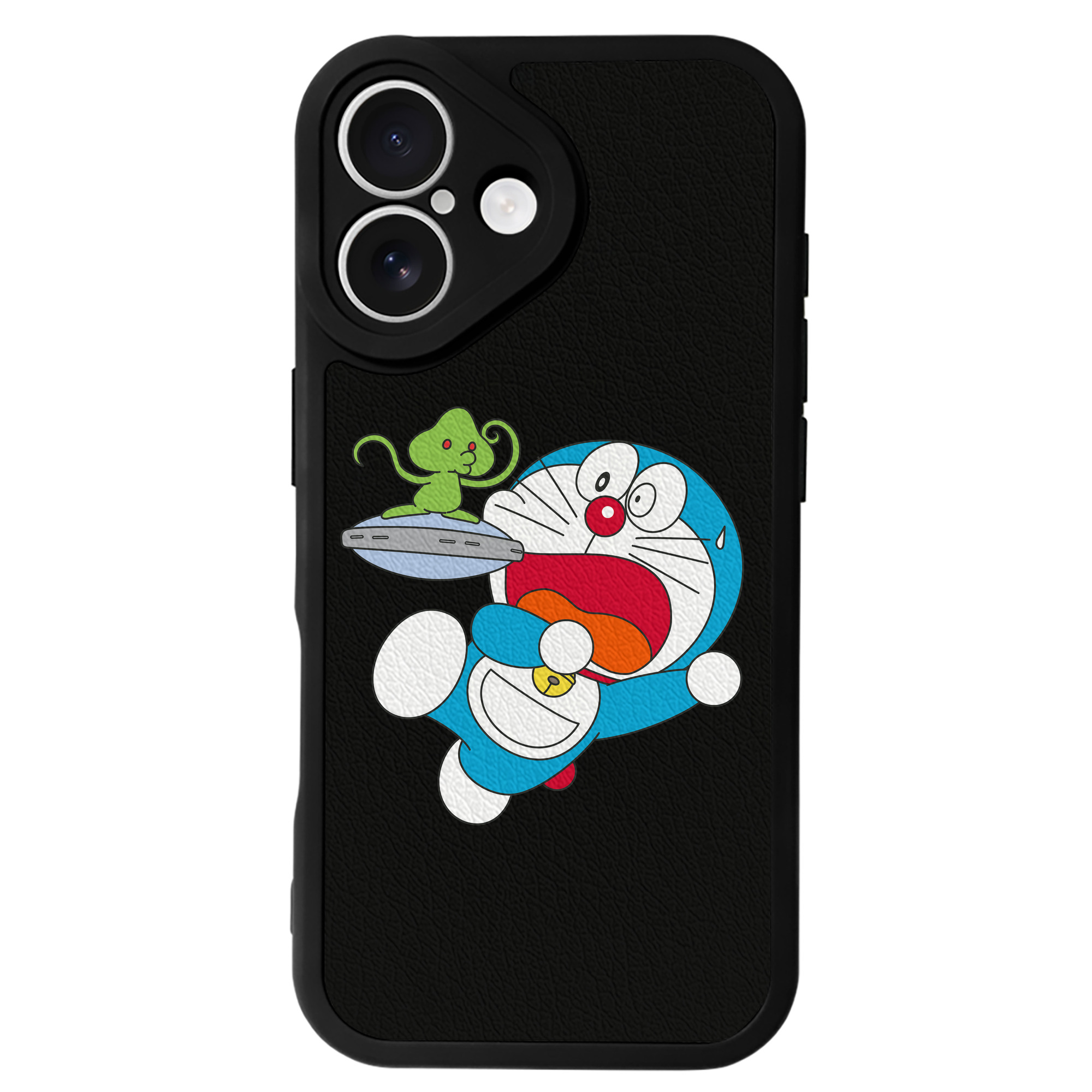 （画像用） ドラえもん Doraemon 【iPhone 16シリーズ対応】シリコンスマホケース（レザー調） 材質：シリコン